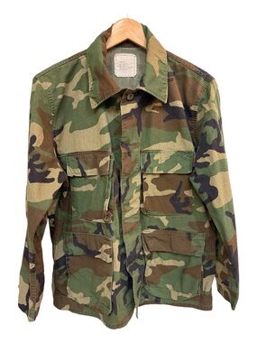 VTG U.S. Military ARMY Woodland BDU Camouflage Jacket Size M/Short